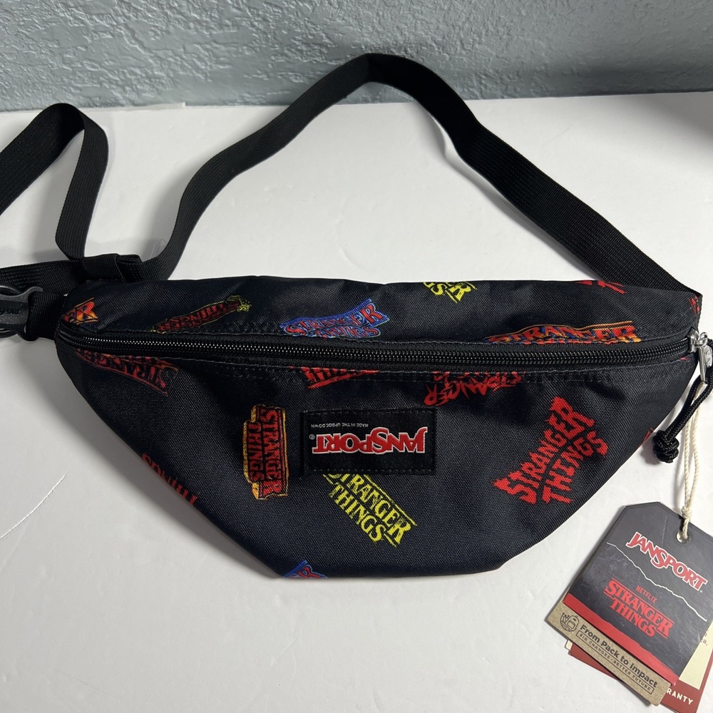 Jansport Stranger Things Upside Down Logo Waist Pack Fanny Pack NWT